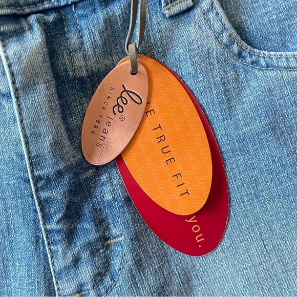 Y2k Lee One True Fit Lower Rise Light Wash Flare Jeans Jr Women’s Size 13/14 - Picture 6 of 11